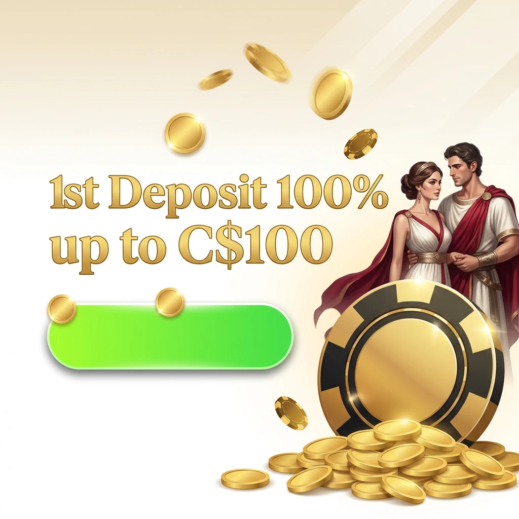 1st Deposit 100% up to C$100